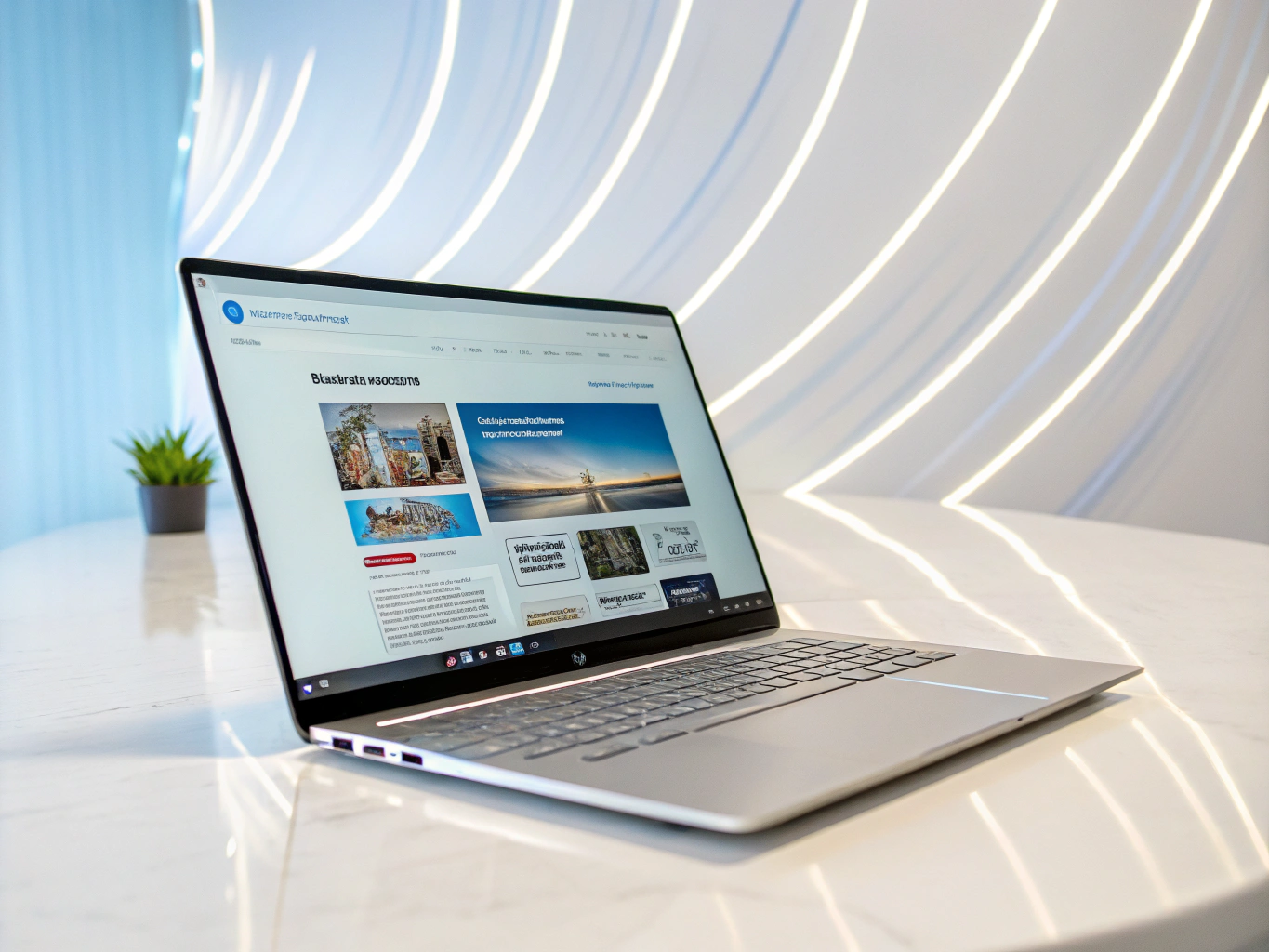 Modernes und klares Webdesign-Layout für Einsteiger